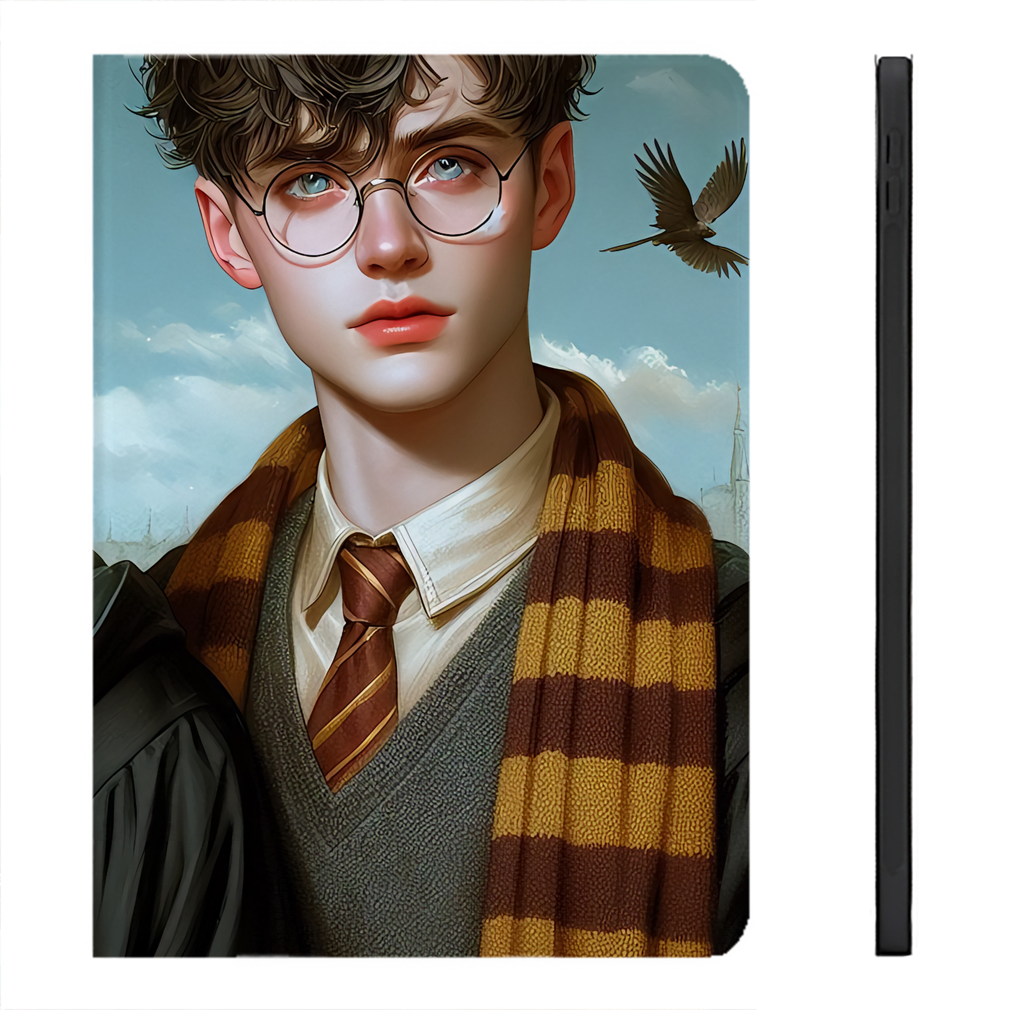（画像用） Harry Potter ハリー・ポッターシリーズ IPadケース ペンホルダー付き ブックスタイルデザイン